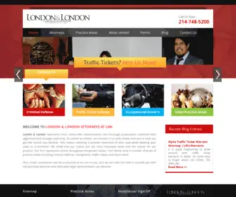 Londonlawdfw.com(Traffic Ticket Lawyer Dallas) Screenshot