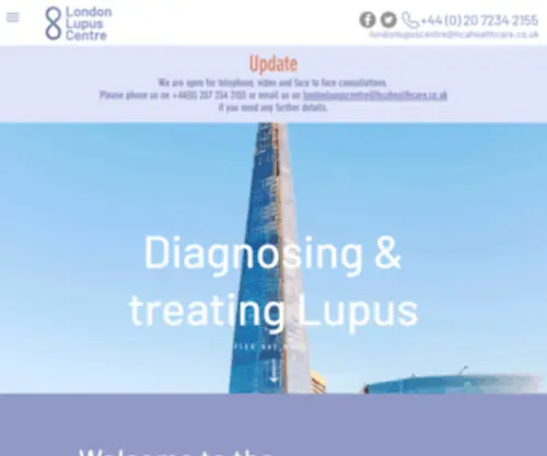 Londonlupuscentre.co.uk(London Lupus Centre) Screenshot
