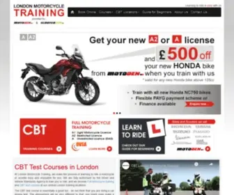 Londonmotorcycletraining.co.uk(At London Motorcycle Training we provide Full motorcycle training (DAS)) Screenshot