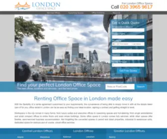 Londonofficespace.com(Serviced Offices) Screenshot