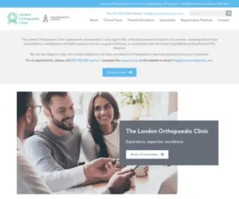 Londonorthopaedic.com(The London Orthopaedic Clinic) Screenshot