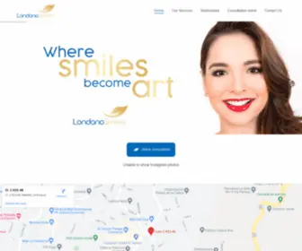Londonosmiles.com(Where smiles become art) Screenshot