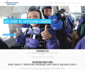 Londonparachuteschool.com(Skydiving Skydive and Parachuting with London Parachute School) Screenshot