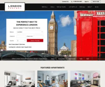 Londonperfect.com(London Vacation Rentals) Screenshot