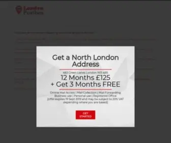 Londonpobox.co.uk(Post Box Hire) Screenshot