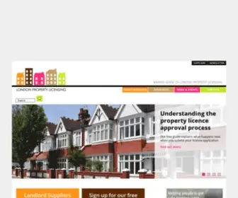 Londonpropertylicensing.co.uk(Our award winning website) Screenshot