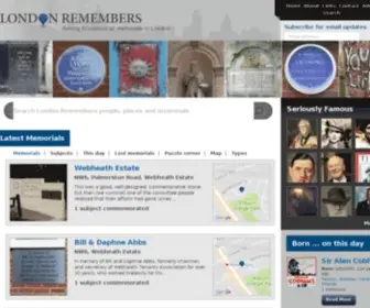 Londonremembers.com(London Remembers) Screenshot