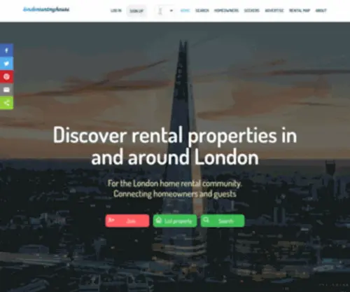 Londonrentmyhouse.com(Find rental property and accommodation in London. Rent out your property commission free) Screenshot