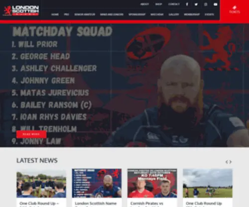 Londonscottish.com(London Scottish Rugby) Screenshot