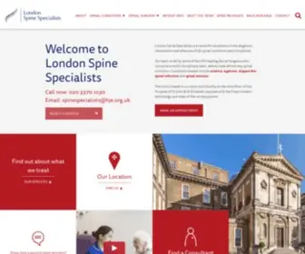 Londonspinespecialists.co.uk(Private Treatment Of Spinal Disorders) Screenshot