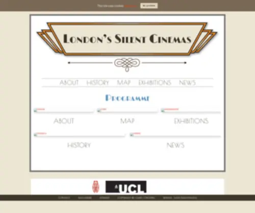 Londonssilentcinemas.com(London's Silent Cinemas) Screenshot