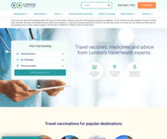 Londontravelclinic.co.uk(Travel Vaccination Clinics in London) Screenshot