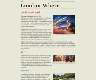 Londonwhere.com(London Where) Screenshot