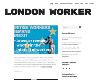 Londonworker.org(News for workers) Screenshot