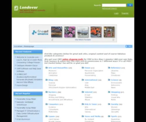 Londovor.com(Free Web Directory Londovor) Screenshot