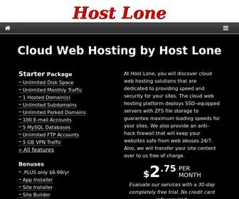 Lone.host(Cloud Web Hosting by Host Lone) Screenshot