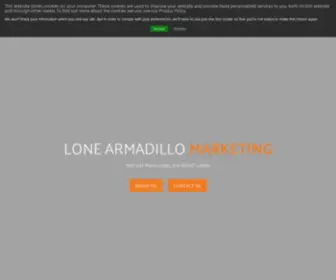 Lonearmadillo.com(Data-driven marketing solutions for B2B Entrepreneurial companies looking to scale) Screenshot