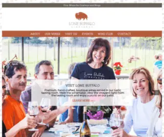 Lonebuffalovineyards.com(Located in Placer County) Screenshot