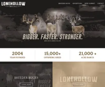 Lonehollowwhitetails.com(Lonehollow Whitetails) Screenshot