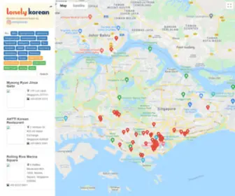 Lonelykorean.com(Korean Restaurant Finder by Lonely Korean) Screenshot