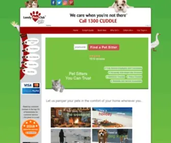 Lonelypetsclub.com.au(Pet Sitting Services) Screenshot