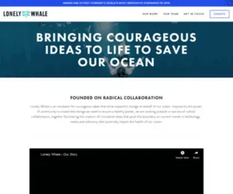 Lonelywhale.org(Lonely Whale) Screenshot