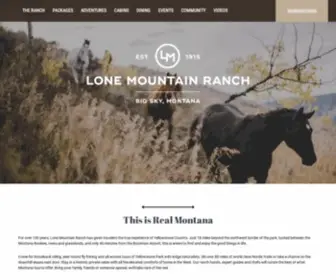 Lonemountainranch.com(Lone Mountain Ranch) Screenshot