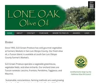 Loneoakoliveoil.com(Lone Oak Olive Oil) Screenshot