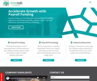 Loneoakpayroll.com(Lone Oak Payroll provides payroll funding solutions (more flexible than any bank)) Screenshot