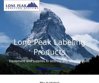 Lonepeak.com(Lone Peak Labeling Systems) Screenshot