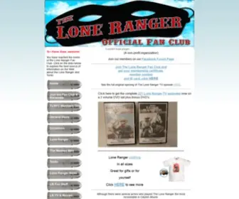 Lonerangerfanclub.com(The Lone Ranger Fan Club) Screenshot