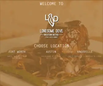 Lonesomedovebistro.com(Lonesome Dove Bistro) Screenshot