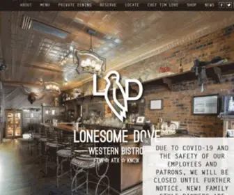 Lonesomedovefortworth.com(Lonesome Dove Bistro) Screenshot