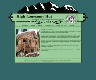 Lonesomehut.com(High Lonesome Hut) Screenshot