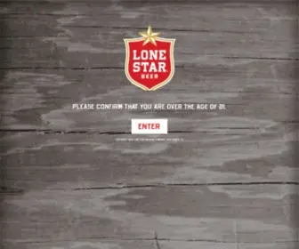 Lonestarbeer.com(Lone Star Beer Store) Screenshot