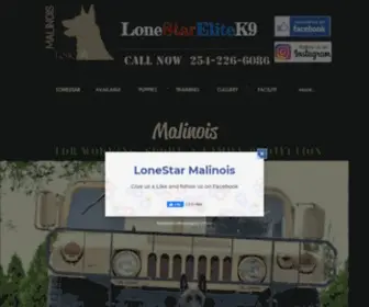 Lonestarelitek9Kennels.com(LoneStar Malinois Gatesville) Screenshot