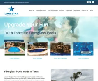 Lonestarfiberglasspools.com(LONESTAR FIBERGLASS POOLS) Screenshot