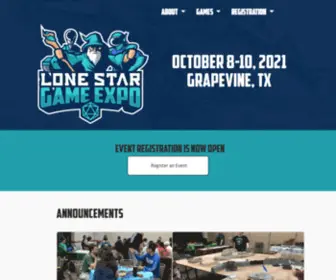 Lonestargameexpo.com(Lone Star Game Expo) Screenshot