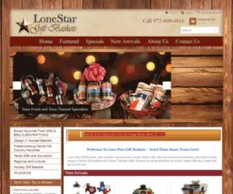 Lonestargiftbaskets.com(Lone Star Gift Baskets) Screenshot