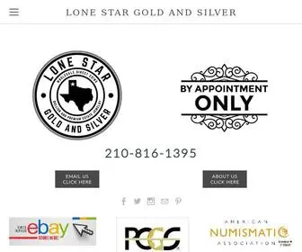 Lonestargoldandsilver.com(Lone Star Gold and Silver) Screenshot