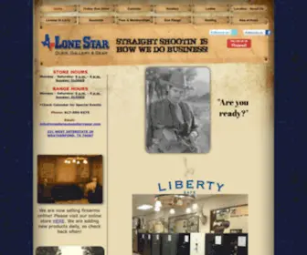 Lonestargunsgallerygear.com(Lonestar Gun Gallery & Gear) Screenshot