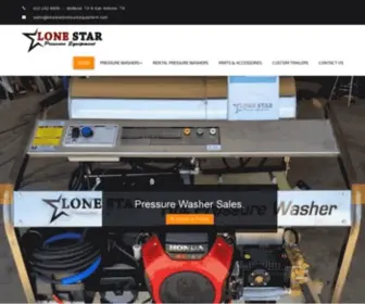 Lonestarpressureequipment.com(Oilfield Pressure Washing Supplier) Screenshot