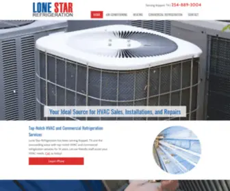 Lonestarrefrigerationtx.com(Lone Star Refrigeration) Screenshot