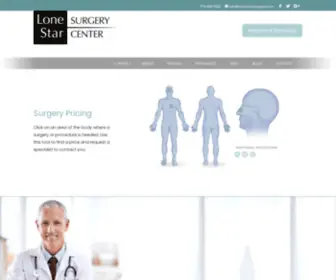 Lonestarsurgeryctr.com(Lonestar Surgery Center) Screenshot