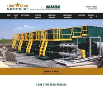 Lonestartank.com(Frac tanks and containment services) Screenshot