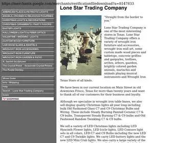 Lonestartradingcompany.com(Lone Star Trading Company) Screenshot