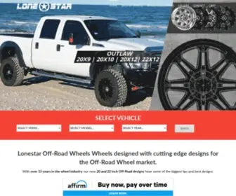 Lonestarwheels.com(Custom Wheels) Screenshot