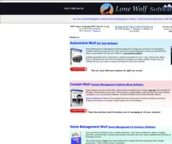 Lonewolf-Software.com(Car Care Software) Screenshot