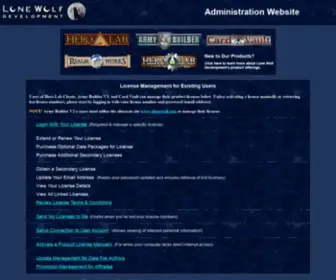 Lonewolfdevel.com(Lone Wolf Development Administration Website) Screenshot