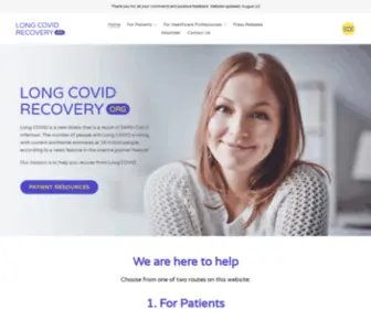 Long-Covid-Recovery.org(Our mission) Screenshot